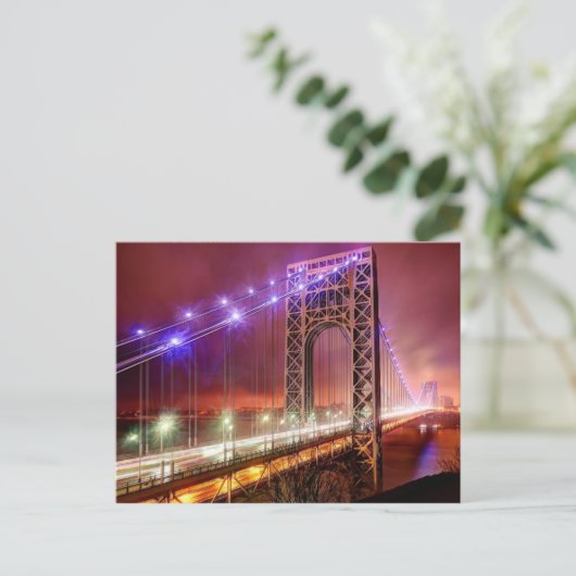 Der Blick auf den Abend ist windig und regnerisch Postkarte (Stehend Vorderseite)