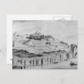 Der Blick auf den Hafen der Stadt Lyon Postkarte (Vorne/Hinten)