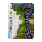 Der Blick auf den Kanal in der Nähe von Oudekerk. Magnet (Vertikal)