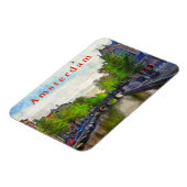 Der Blick auf den Kanal in der Nähe von Oudekerk. Magnet (Linke Seite)