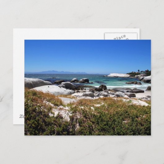 Der Blick auf den Strand von Boulders und seine be Postkarte (Vorne/Hinten)