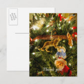 Der Blick auf den Weihnachtsbaum Postkarte (Vorne/Hinten)
