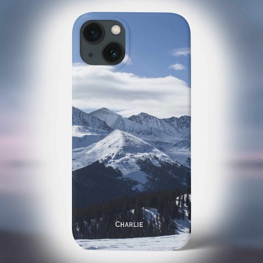 Der Blick auf die Alpen. Hinzufügen eines Namens z Case-Mate iPhone Hülle