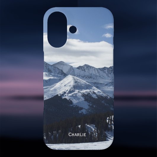 Der Blick auf die Alpen. Hinzufügen eines Namens z Case-Mate iPhone Hülle