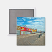 Der Blick auf die Insel Coney Magnet (Vorderseite/Rückseite)