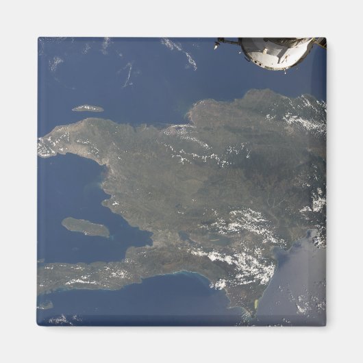 Der Blick auf die karibische Insel Hispaniola Magnet (Vorne)