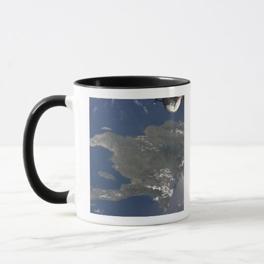 Der Blick auf die karibische Insel Hispaniola Tasse (Links)