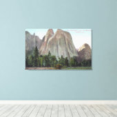 Der Blick auf die Kathedrale Leinwanddruck (Insitu (Holzboden))