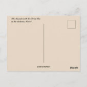 Der Blick auf die Masada in Israel Postkarte (Rückseite)