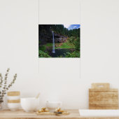 Der Blick auf die South Falls in Silver Falls Staa Poster (Küche)