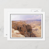 Der Blick auf Masada Postkarte (Vorne/Hinten)