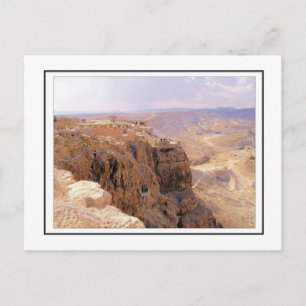Der Blick auf Masada Postkarte