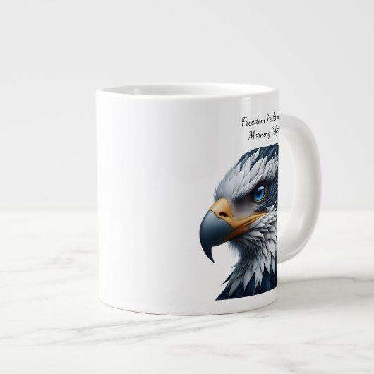 Der Blick der Adler Jumbo-Tasse (Vorderseite Rechts)
