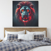 Der Blick der Löwen Leinwanddruck (Insitu (Schlafzimmer))