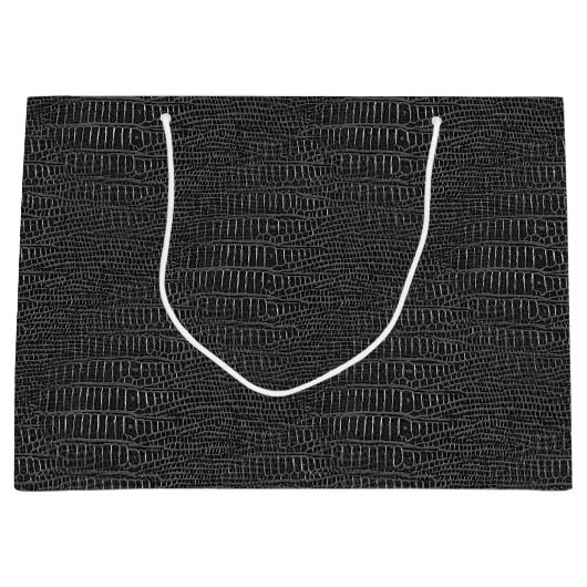 Der Blick der schwarzen realistischen Große Geschenktüte (Vorderseite)