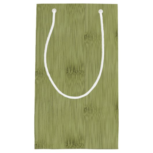 Der Blick des Bambusses im olivgrünen Kleine Geschenktüte (Vorderseite)