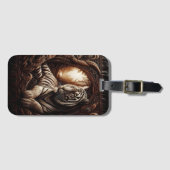 Der Blick des Bengalischen Tigers Gepäckanhänger (Vorderseite (Horizontal))