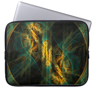 Der Blick des Dschungels Abstrakte Kunst Laptop-Hü Laptopschutzhülle