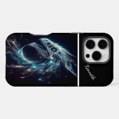 Der Blick des kosmischen Drachen iPhone Hülle (Rückseite (Horizontal))