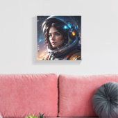 Der Blick des Kosmischen Explorers Leinwanddruck (Insitu (Wohnzimmer))