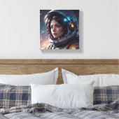Der Blick des Kosmischen Explorers Leinwanddruck (Insitu (Schlafzimmer))