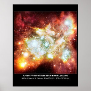 Der Blick des Künstlers auf die Geburt des Sterns Poster