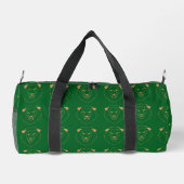 Der Blick des Löwen: Goldene Kontur Duffle Bag (Rückseite)