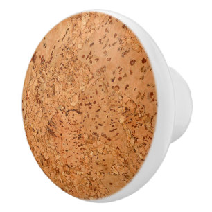 Der Blick des Macadamia-Korken-Knoten-Holz-Kornes Keramikknauf