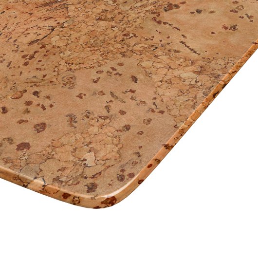 Der Blick des Macadamia-Korken-Knoten-Holz-Kornes Schneidebrett (Ecke)