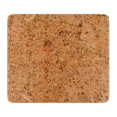 Der Blick des Macadamia-Korken-Knoten-Holz-Kornes Schneidebrett (Vorderseite)