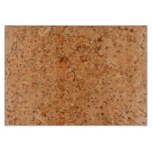 Der Blick des Macadamia-Korken-Knoten-Holz-Kornes Schneidebrett (Vorderseite)