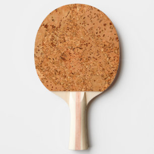 Der Blick des Macadamia-Korken-Knoten-Holz-Kornes Tischtennis Schläger