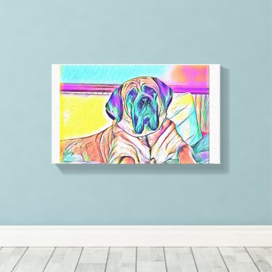 Der Blick Leinwanddruck (Insitu (Holzboden))