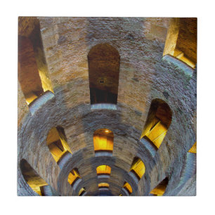 Der Blick nach unten St Patrick's Well Fliese