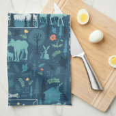 Der Blick von Alaskan Windows Küchentuch (Viertel Falte)