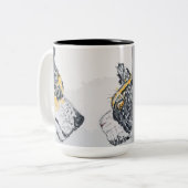 Der Blick Zweifarbige Tasse (Vorderseite Links)