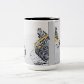 Der Blick Zweifarbige Tasse (Mittel)