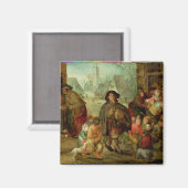 Der Blinde Hurdy Gurdy-Spieler Magnet (Vorderseite/Rückseite)