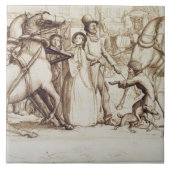 Der blinde Mann, 1853 (Stift, Tinte, Wäsche und Fliese (Vorderseite)