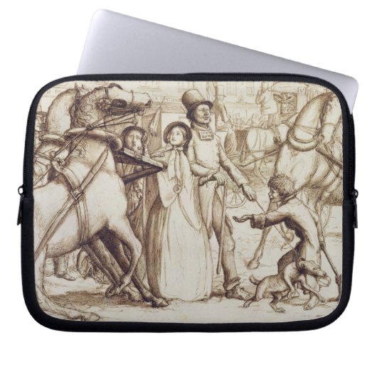 Der blinde Mann, 1853 (Stift, Tinte, Wäsche und Laptopschutzhülle (Vorderseite)