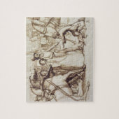 Der blinde Mann, 1853 (Stift, Tinte, Wäsche und Puzzle (Vertikal)