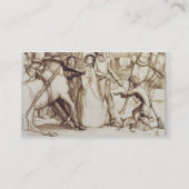 Der blinde Mann, 1853 (Stift, Tinte, Wäsche und Visitenkarte (Rückseite)
