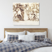 Der Blinde Mann, 1853 (Stift, Tinte, Waschwasser u Leinwanddruck (Insitu (Schlafzimmer))