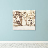 Der Blinde Mann, 1853 (Stift, Tinte, Waschwasser u Leinwanddruck (Insitu (Holzboden))