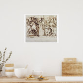 Der Blinde Mann, 1853 (Stift, Tinte, Waschwasser u Poster (Küche)