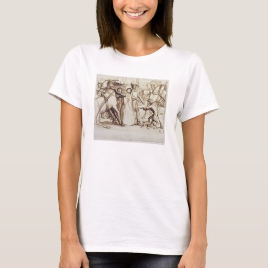 Der Blinde Mann, 1853 (Stift, Tinte, Waschwasser u T-Shirt (Vorderseite)