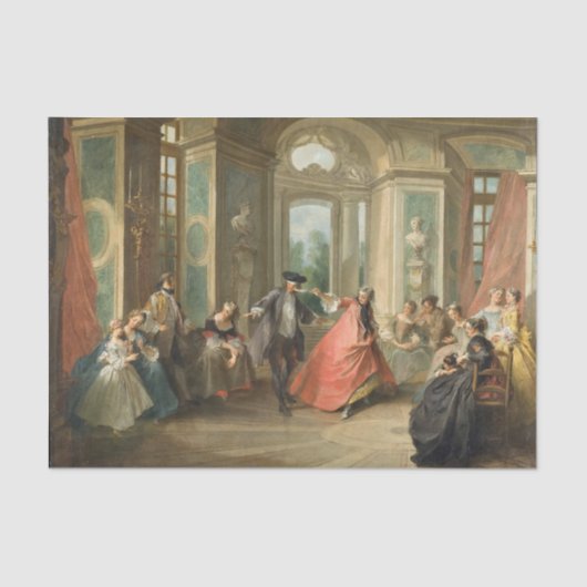 Der blinde Mann von Nicolas Lancret Seidenpapier (Vorderseite)