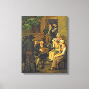 Der blinde Sänger, 1828 Leinwanddruck
