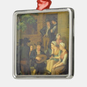 Der blinde Sänger, 1828 Silbernes Ornament (Links)