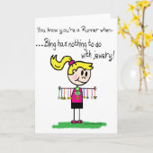 Der Bling des Läufers Karte (Gelbe Blume)